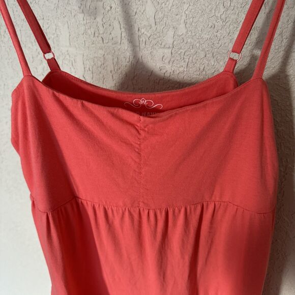 Cotton Tie Dress Spaghetti Strap Salmon Casual Women’s Size S by Old Navy Fresh - Picture 4 of 8